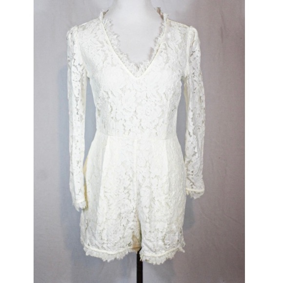 Temperley London Coco Ivory Lace Playsuit - Picture 9 of 11